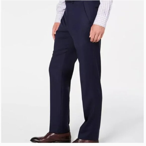 Ralph Lauren Men's 38W x 32L Slim Fit Stretch Dress Pants Slacks, Navy NWT - Picture 3 of 4